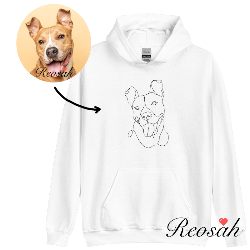 Custom Line Drawing Hoodie/Crewneck