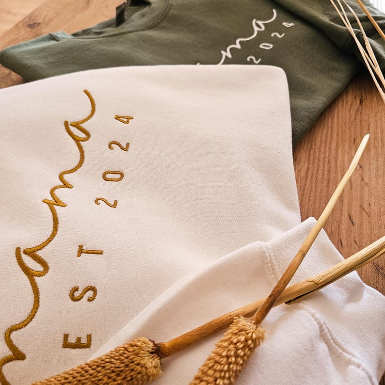 Custom Mama/Dad Embroidered Sweatshirt/Hoodie – A Gift For Your Beloved Mom